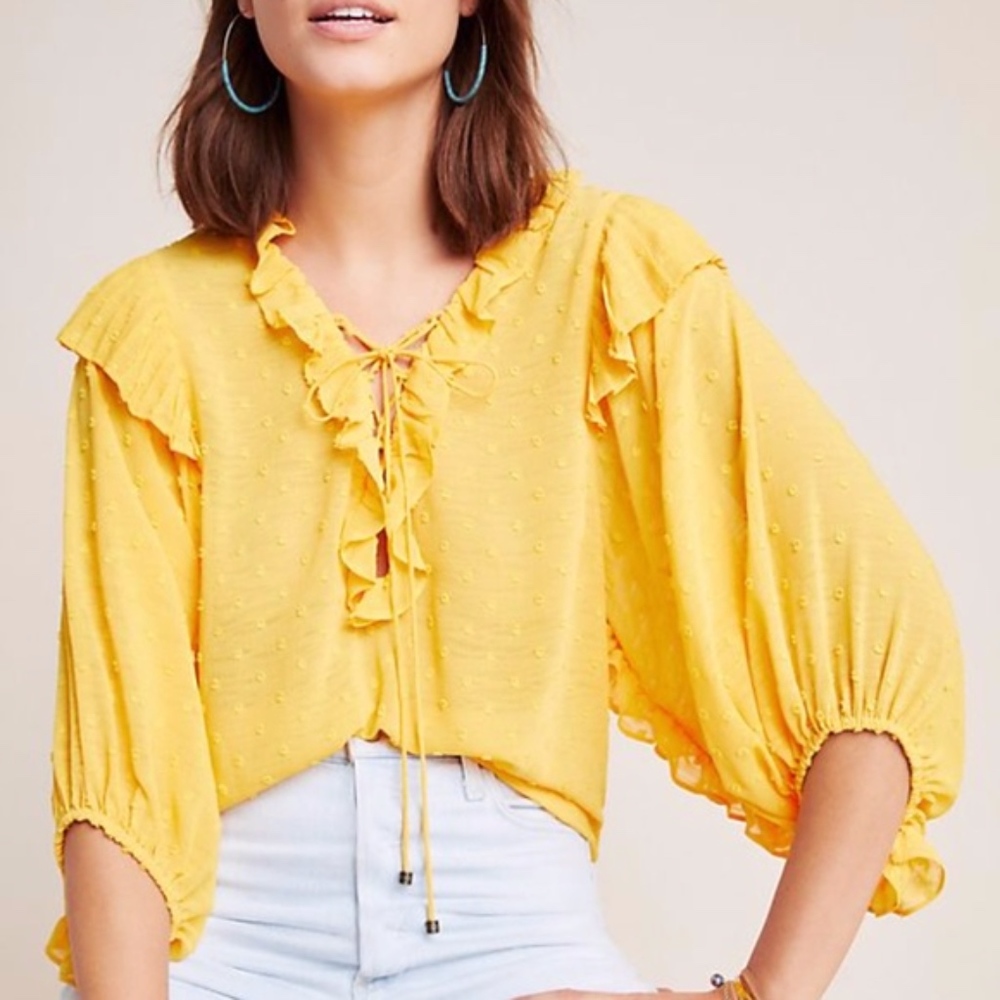 Anthropologie Haida Peasant Top Blouse - Picture 8 of 8